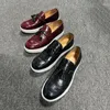 Zapatos informales para hombre, zapatillas de deporte vulcanizadas sin cordones para primavera y otoño, grano de piedra negra, talla 38-46