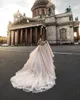 Gracieful Off the Shoulder Wedding Dress Sparkly Sequins Pearls Dress for Bride Luxury A-Line Long Bridal Gown Robe de Mariee