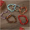 Charmarmband Natural Crystal Stone Energy Beaded Charm Armband Bangle Yoga Jewelry for Men Women Lover Party Club Drop Delivery Dhrqj