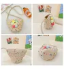 Hollow Pearl Flower Smiley Doll Long Belt Crossbody Children's Travel Casual Bag