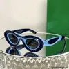 Designer Neue hochwertige farbblockierende Brille mit rundem Rahmen BV712701V Sonnenbrille ZKVW