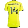 Nashville SC 2024-25 Piłka nożna 14 Jacob Shaffelburg Jersey Mans 3 Lukas MacNaughton 10 Hany Mukhtar 11 Tyler Boyd 2 Daniel Lovitz 12 Zestawy do koszuli piłkarskiej turkusowej Bunbury