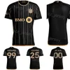 24-25 Los Angeles FC Voetbal LAFC 19 Mateusz Bogusz Jerseys 6 Ilie Sanchez 33 Aaron Long 25 Cristian Olivera 3 Jesus Murillo 99 Denis Bouanga Voetbalshirt Kits Team