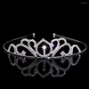 Pinces à cheveux, accessoires de mariage, diamants, couronne de princesse pour enfants, strass d'anniversaire, diadème exquis pour spectacle de Banquet, vente en gros