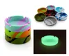 Silikon Noctilucent AshTrays Soft Portable Pocket Round Ashfray Shatterproof Antiscaling Cigar Ashfray Home Cigaretthållare DB9390138