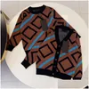 Sweter kardigan dla dzieci zimowe ciepłe chłopcze Dziewczyny Dziewczyny Bluzy Bluzy Dziecko Moda List z kapturem Swetery 2 Style Rozmiar 90-150 DRO DHPWF