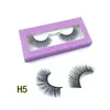 Pestañas postizas Nuevo 25 mm Pestañas 3D 100% Cabello de visón Pestañas postizas Dramáticas largas Wispies Pestañas esponjosas FL Tiras Extensión Herramienta de maquillaje DHVKS