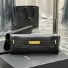 10A Manhattan-Handtasche in Spiegelqualität, luxuriöses Designer-Krokodilmuster, schwarzes Kalbsleder, modische, klassische Gold-Hardware, Damen-Handtaschen-Geldbörse