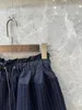 Pantaloncini da donna 2024SS Pantaloni chic patchwork a righe da donna moda casual estiva per tutù da donna a 2 colori