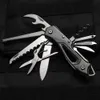 Tactical Knives Outdoor Multifunctional Swiss Knife Camp Multitool Bottle Opener Folding Knife Portable Scissors Saw Military Fold Pocket KnifeL2403