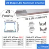 Other Lighting Accessories 16X16Mm Led Aluminum Channel System Er V Shape Strip Light Diffuser Track With White End Caps And Mounting Dhs5I