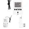 Ny ny italiensk stil Digital Display Socket Control Switch Fish Tank Kylskåp Petvärme Temperaturkontroller