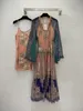 Casual dress Spring Summer 2024 print vintage bohemian holiday dress