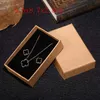 20pcslot Brown Kraft Paper smycken Boxar presentpaketlådor Organiser Charms Ring Watch Earring Jewelry Box Wholesale 240315