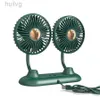 Electric Fans Portable Mini USB Fan Silent Handheld Double Head Air Cooling Office Car Home Room Table Creative 4.5 240316