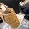 Summer Straw Beach Handbags Vegetable Basket Designer Shopping Bags Woven Vacation Travel Woman Large Capacity Totes Bag