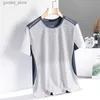 Men's T-Shirts Quick Dry Sports T-shirt for mens 2024 short sleeved summer casual print Plus oversized 3XL top of the line T-shirt Q240316