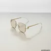 Designer GG Ni Same Style 24 New Metal Inverted Half Frame Sunglasses GG1279 Fashion Sunglasses Women's Flat Mirror UTYP