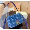 2024 Denim Soft tabby designer bag shoulder crossbody bags for women brand Coa Baguette luxurys handbags woman underarm shopping handbag Designer Backpack 26cm