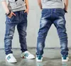 Boy039s Jeans Children039s Klädpojkar Jeans Spring och Autumn Splashink Children Pants 3 4 5 6 7 8 9 10 11 12 13 14 YEA9161708