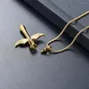 Anhänger Halsketten Flügel Kreuz Urne Halskette für Menschen/Haustier Asche Edelstahl Andenken Memorial Maßgeschneiderte Feuerbestattung Schmuck Medaillon