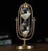 Nordic Style Kreatywny biały piasek Golden Rotation Glass Hourglass 153060 Minute