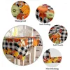 Table Cloth Thanksgiving Fall Maple Pumpkin Rectangle Tablecloth Holiday Party Decoration Washable Waterproof Kitchen Decor