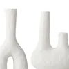 Vases 2 Piece Abstract Ceramic Vase Flower Bud Desktop Minimalist Planter