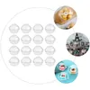 Take Out Containers 60 Pcs Cake Box Boxes Packing Baking Case Pastry Puffs Dessert Plastic Supplies