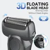 Kensen S20 Electric Shaver for Men 3D flytande utbytbar blad IPX6 Vattentät USB -uppladdningsbar rakskägg Machine Men Razor 240313