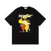 Rhude Shirt Kurzärmelde Designer Herrenhemden Rhude Hight Quality Hemd Kleidung Sommer Luxus Baumwollbrief Druck Strandstil Tees3k7z