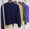 Women's Knits & Tees Designer Autumn/Winter cashmere macaron color versatile fashionable round neck long sleeved sweater top SV8P