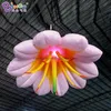 Vente en gros 4md (13,2 pieds) avec ventes à chaud à chaud fleurs de lys gonflables décoratifs avec des lumières Toys Sports Inflation plantes artificielles pour la décoration des événements de festival