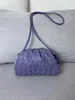 Jodie Bag Pouch Bottegs originali Venetas Andiamo 2024 nuovo stile borsa a nuvola intrecciata a reticolo spesso in morbida pelle gnocco Messenger a spalla singola con piccola femmina Q