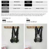 Tactische Vesten Mode Streetwear Heren Hiphop Borsttas Tactisch Vest Nylon Militair Vest Borst Rig Pack Pouch Tactisch Harnas Combie 240315