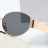 Hochwertige ovale Celinly-Sonnenbrille. Ce-Sonnenbrille, Designer-Sonnenbrille von Celiene für Damen, Tourismus, Straßenfoto, Metallrahmen, Sonnenbrille für Herren, Celibe-Sonnenbrille 726