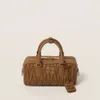 Design handbag clearance sale 2024 New Wrinkled Womens Bag Fashion Boston Shoulder Handheld Straddle