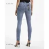 Designer Ksubi Jeans para Rip Biker Biker Gray Pintura Pant Bone Skintight Denim Trend Fashions Woman jeans Ksubi 121