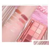 Lidschatten Huda Baby The Bed Nudes Lidschatten-Palette 10 Farben Make-up Naked Eye Shadow Natural Nude Matte Shimmer Glitter Pigment Rose Dhmqh