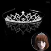 Hårklipp m2ea för Rhinestone Bridal Wedding Princess Crystal Prom Veil Headba