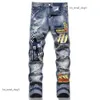 Designers Jeans Mens Jeans High Street Jeans For Mens Trousers Biker Embroidery Ripped Pants Womens Ripped Patch Hole Denim Straight Streetwear Slim Amiriis 793