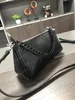 Designers väska kvalitet väska axillär påse lyxiga väska messenger väska mini quiltad handväska kvinnor läder handväska crossbody svart axel kedja väska läder 25 cm wyg