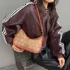 Fabriek Groothandel Internet Beroemdheid Print Onderarm Damestas 2024 Nieuwe Westerse stijl Koreaanse Vierkante Getextureerde Ketting Kleine Draagbare Crossbody