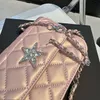 Sternförmige, mit Diamanten besetzte Damen-Umhängetasche, Designer-Luxus-Umhängetasche, große Kapazität, Make-up-Tasche, einfarbig, Flip-Frühlingsmode-Tasche, lässige Pendlertasche