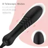 Vibrador telescópico feminino vibrador vaginal massageador controle remoto clitoral g spot estimulador adulto brinquedo sexual para mulheres masturbador 240312