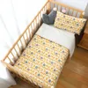 Zestaw pościeli dla niemowląt Borns Crib Zestaw Cotton Duver Cover Mattress z blachy poduszki dla chłopca 3pcs Cot No Filler 240304