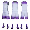 Tanks Erwachsene Kinder Basketball Jersey Sets Männer Frauen Blank Sport Kleidung Kits Atmungsaktive Mädchen Jungen Basketball Uniformen Training Anzug