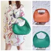 Jodie Bag Woven Womens 2024 New Japanese and Korean Fashion Half Moon Versatile Style Shoulder Little Fairy Medium