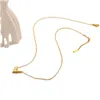 Lettera inossidabile pendente inossidabile t design oro a catena placcata collane marca di marca per donne per feste di matrimonio gioielli Love regali gg
