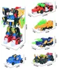 Transformation toys Robots 5-in-1 Mini Force V Rangers Transforming Robot into Toy Cars Figurine Mini Force X Deformation Toy Dinosaur Robot 2400315